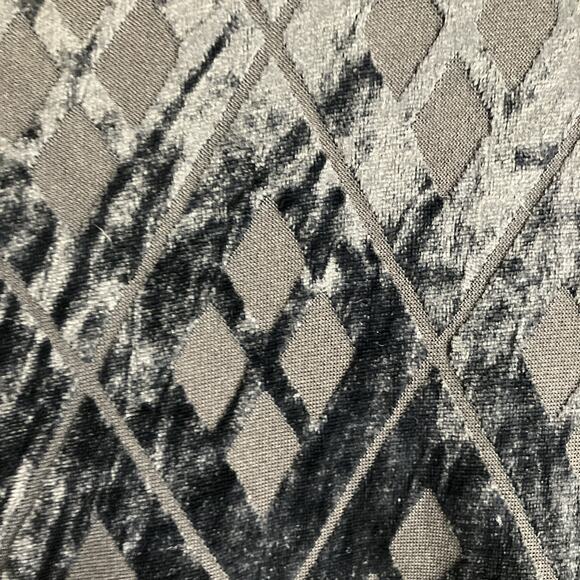 VTG Morbid Threads Black Velvet Sheer Shirt Goth Vamp Y2K Retro Clubwear XL FLAW - Picture 8 of 16